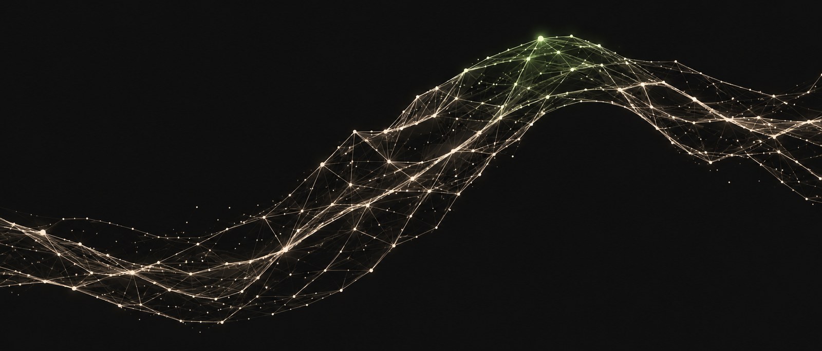 Abstract connected network illustration representing partner-led growth